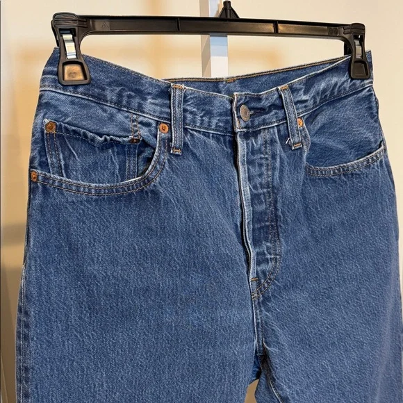 Levi's Women's High-Rise Straight Crop Jeans - Blue - Picture 4 of 10